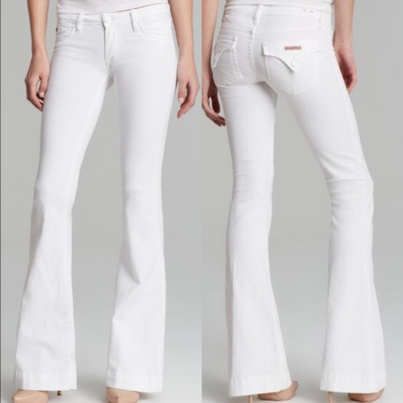 Hudson Jeans Denim - Hudson White Flare Jeans